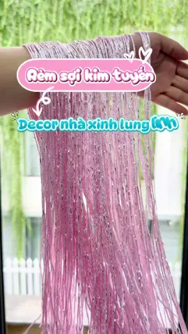 Decor nhà sẽ lên một tầm cao mới rèm sợi kim tuyến này #decor #remsoikimtuyen #nhaxinh