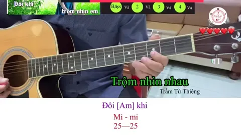 Tự học tỉa nốt guitar. Trộm nhìn nhau #taolaoguitar #viral #tuhocguitar #xuhuongtiktok #taolaotianotguitar 