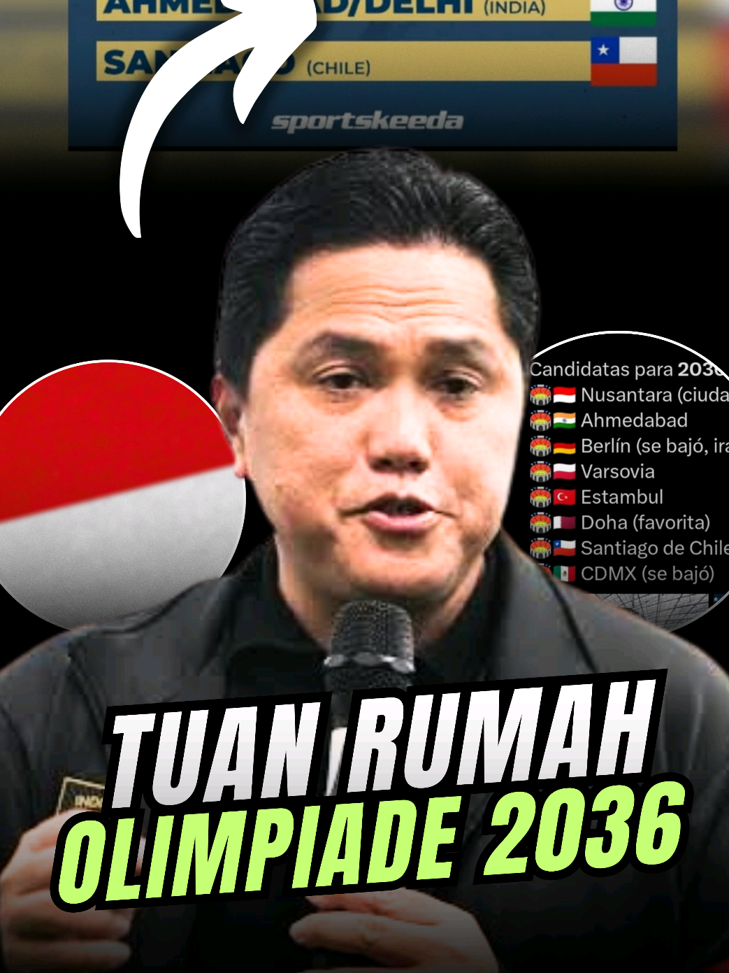 Indonesia gagal jadi tuan rumah olimpiade 2036 Karena di banned  IOC ❌🇮🇩 #menpora #ioc #olimpiade 