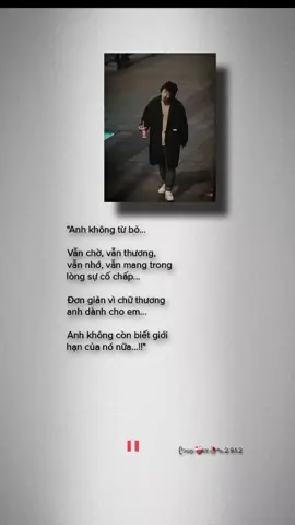 Chữ thương, anh dành cho em không còn là giới hạn nữa. #tamtrang #tinhyeu #story 