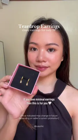 minimalist tear drop earrings 🤍✨ so pretty and sparkly in actual! Looks good in all ages — #creatorsearchinsights #teardropearrings #hoopearrings #earrings #nontarnishjewelry Fashion Teardrop Earrings Moissanite Non-Fading Non-Tarnish Hypoallergenic Unisex Accessories for Female & Male Vacuum Plating Never Fade Perfect Gift Choice High Quality