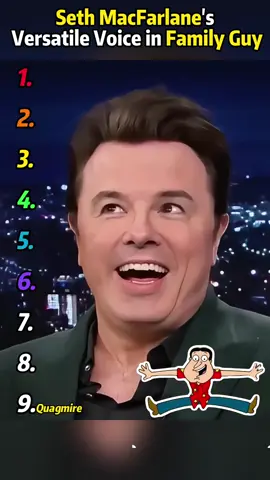 Let’s take a look at how Seth MacFarlance freely switches voices for Family Guy #hollywood #celebrity #entertainment #familyguy #sethmacfarlane 