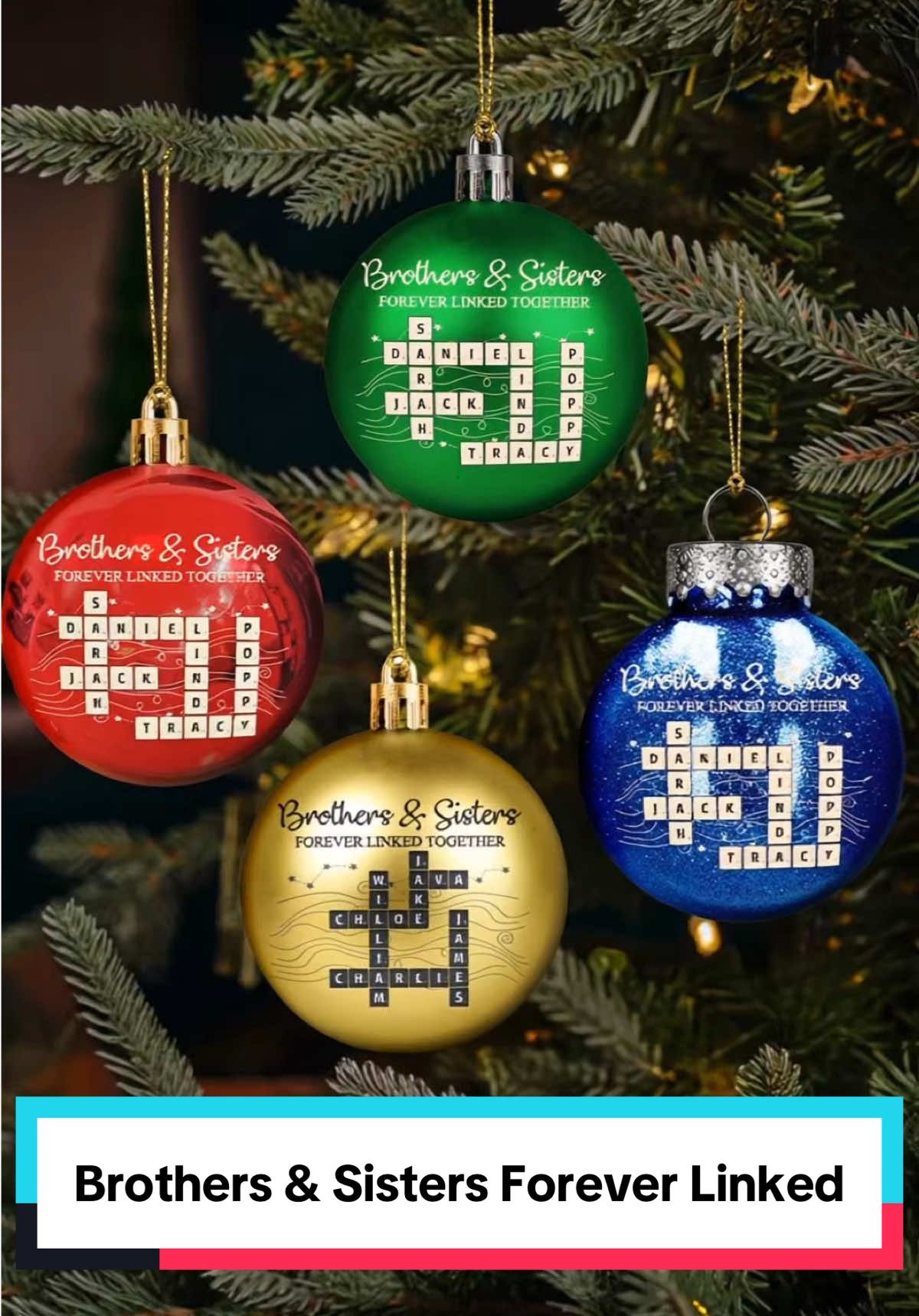Strengthen your sibling love this Christmas, a gift that speaks love and lifelong camaraderie 🎄🎁 #macorner #ornament #siblingslove #christmasgift #familytreasure
