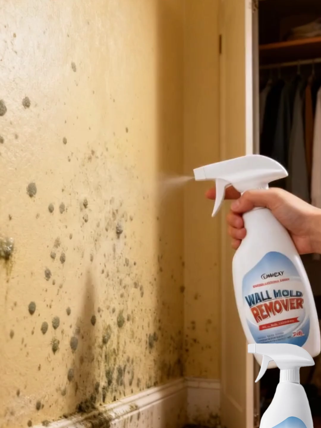 Bleach and vinegar do not kill mold. Removing mold requires a professional mold remover.#TikTokShop  #for #fyp