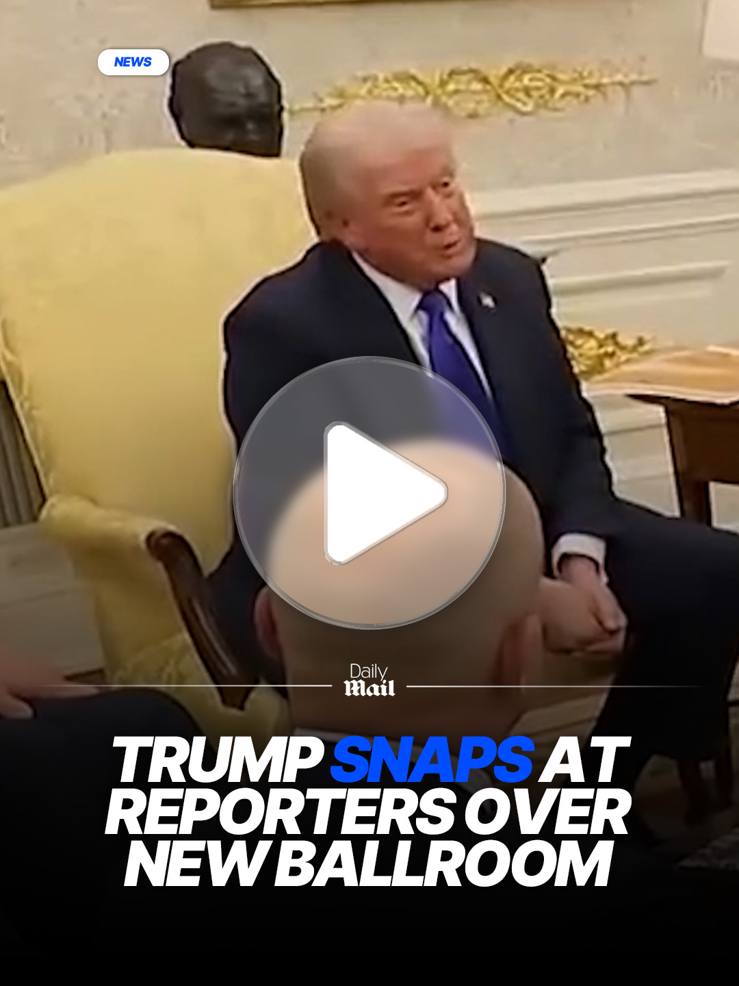 President Donald Trump denied he's been cagey about the plans for his opulent new ballroom at the White House - and hit out at a reporter who suggested otherwise. The president was taking questions from reporters following a meeting with NATO Secretary General Mark Rutte on Wednesday, when he was asked about shocking photos showing a backhoe smashing through the walls of the East Wing. Despite earlier claims the 83-year-old building would not be touched in the construction of his privately-funded ballroom, Trump admitted Wednesday he was demolishing the entire structure because he was never impressed by it. Reuters White House correspondent Jeff Mason asked Trump how he would respond to claims he has not been transparent about the plans. Then the president lashed out. #news #usa #washington #america