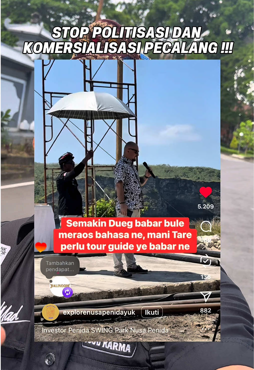 Esensi pecalang Bali adalah menjaga ketertiban, keamanan, dan kelestarian adat istiadat serta budaya melalui pengabdian tanpa pamrih. Lantas kalau pecalang saja ditunggangi oleh kepentingan lainnya, maka pudarlah esensi luhur tersebut. #bali #balinggih 