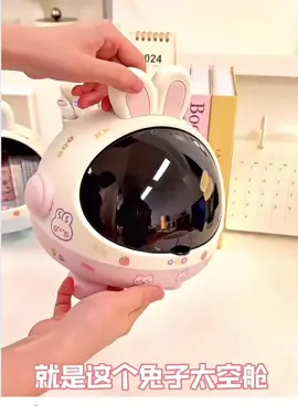 Hộp đựng đa năng có nắp tai thỏ đáng yêu 😍😍😍#dangyeu #trangtri #review #viralvideo 