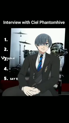 interview with Ciel....#anime #animememes #blackbutler #animetiktok #cielphantomhive 