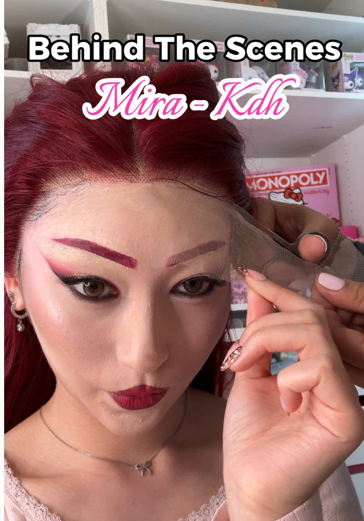 Wen machen wir wohl als Nächstes?👀👀💓💜 #kpopdemonhunters #makeupartist #mira #cosplay #Vlog 