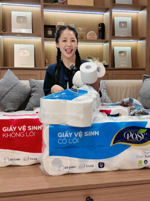 Combo giấy vệ sinh chất lượng mà giá rẻ giật mình #huongly #review #tiktokshop #posy #giayvesinh #cuongiayvesinh