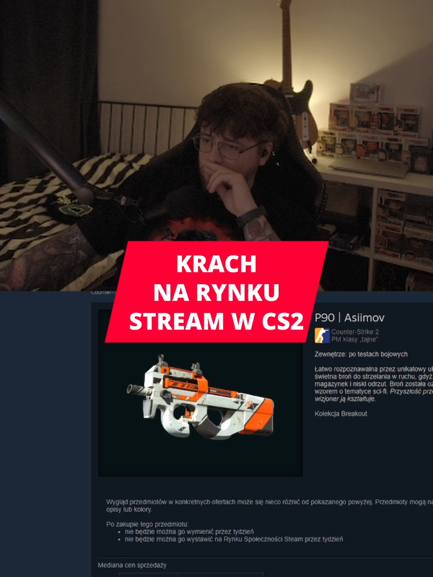 krach na rynku steam w cs XD #cs #counterstrike #steam #market