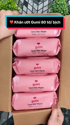 ❤️ Khăn ướt Gumi 80 tờ/ bịch đang có voucher còn hỗ trợ ship về tận nhà quá rẻ #khanuotgumi #cindythuytichcuc 