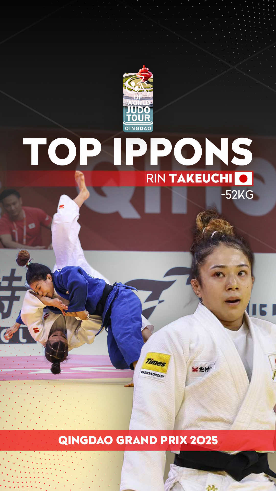 Top Ippons - Takeuchi Rin 🔝🇯🇵 #JudoQingdao #Judo #China #TopIppons #Ippon