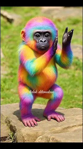 bayi kingkong warna warni joged. #monyetlucu #jogedviral #joged #gemes #anomali 
