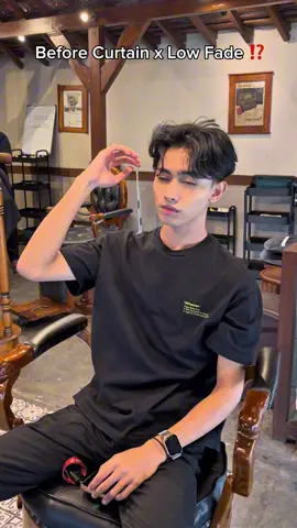 Curtain x Low Fade ‼️ #barbershopbandung #sumabarber #bandunghits #barberbandung #curtain 