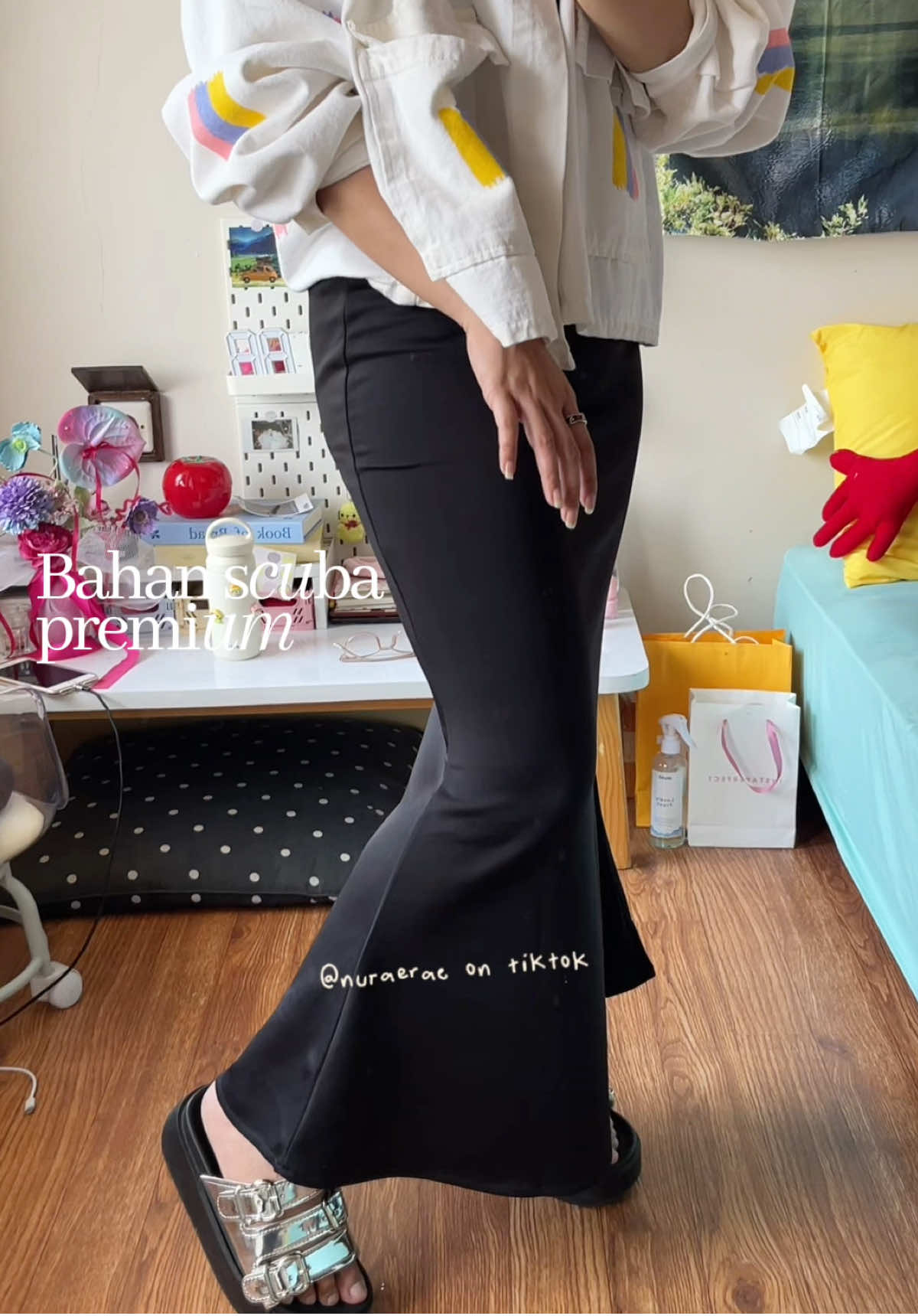 Walaupun pake rok tetep leluasa😋 @BIGIMO #rokduyung #koreanskirt #rokscuba 