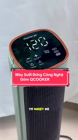 Máy sưởi đứng công nghệ gốm Qcooker #qcooker #quatsuoimini #maysuoimini #dogiadung #dogiadungtienich #viral #xuhuong #foryou 