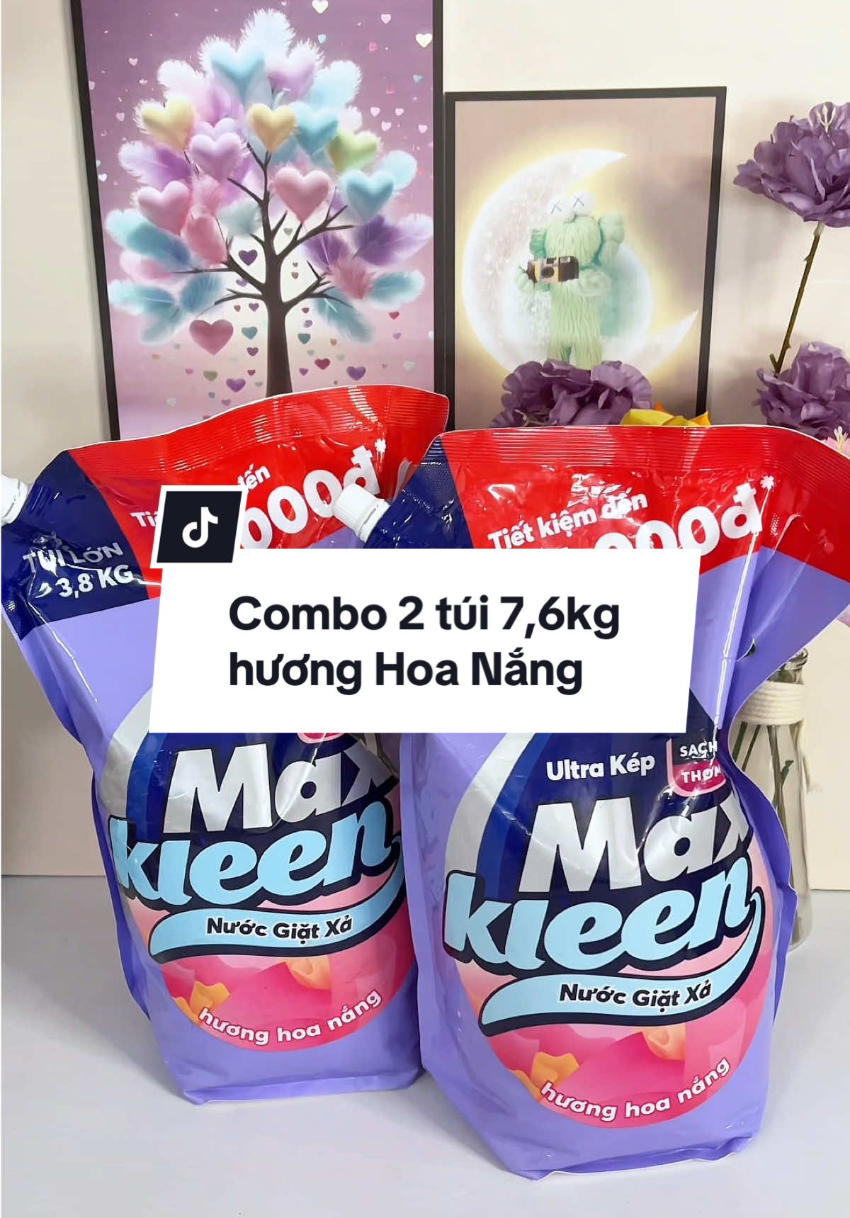 Combo 2 túi 7,6kg mùi hương Hoa Nắng Maxkleen #nuocgiat #maxkleen #nuocgiatxa #viengiatxa #tiemtaphoasusi 