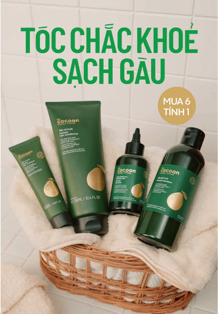 TÓC CHẮC KHỎE, SẠCH GÀU 📌 MUA 6 TÍNH 1 - Áp dụng từ 24/10 - 26/10 #CocoonVietnam #Myphamthuanchay #Vegancosmetic 