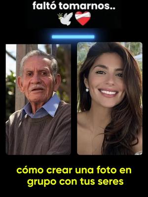 Usa una foto de tu ser querido y crea una escena al estilo polaroid