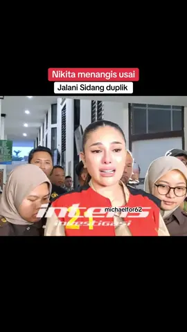 Alasan Nikita mirzani menangis usai jalani sidang duplik #nikitamirzani #sidang #duplik #skincare #rezagladys 