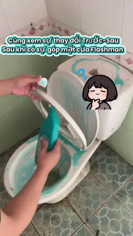 [MUA 2 TẶNG 1] Nước Tẩy Bồn Cầu Flashman 500g – Diệt Khuẩn 99.9% – Khử Mùi, Tẩy Sạch Vết Bẩn ##flashman##nuoctayboncau##viral##tiktok##trending