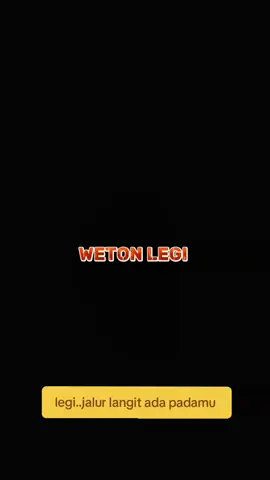 jalur langit ada padamu #Legi #weton #primbonjawa 