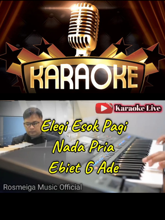 Elegi Esok Pagi (Nada Pria)#karaoke #fullsong #karaokenadapria #tembangkenangan #rosmeigamusicofficial 