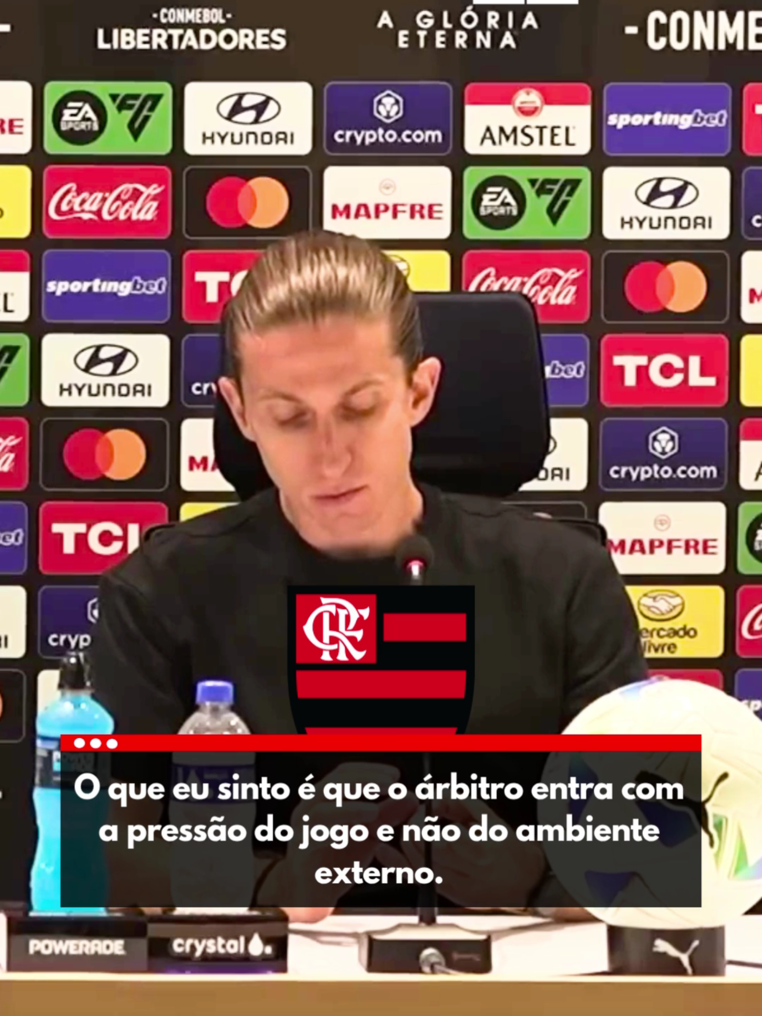 FILIPE LUÍS FALA SOBRE A ARBITRAGEM | COLETIVA E IMPRENSA PÓS JOGO CONTRA O RACING #flamengo #futebol #arbitragem #filipeluis