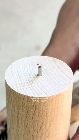 A Clever Trick for Dowel Joints with Nails #woodworking #DIY #asmr #joint #wood 
