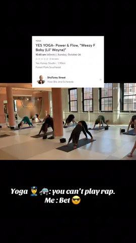 Lyrical music in yoga will always controversial. & I’ll continue to embrace yoga that makes me feel good, safe and seen. That happens to have lyrics and f bombs occasionally. Sue me #stl #yoga #millennial #lilwayne 