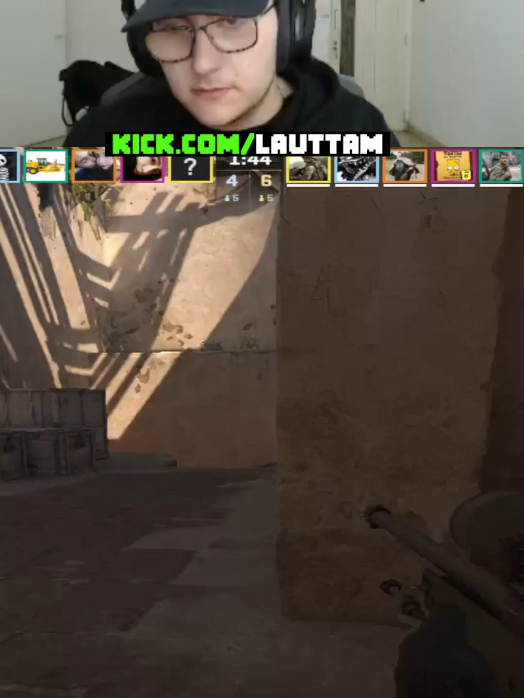 Como te vas a cruzar asi #Gamer #KICK #cs2