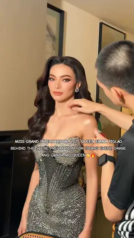 MISS GRAND INTERNATIONAL 2025 QUEEN EMMA TIGLAO BEHIND THE SCENE PREPARATION FOR TODAYS EVENT, GRABE ANG GANDA MO QUEEN👏🔥 #fyp #foryou #missgrandinternational #missgrandphilipines #emmatiglao 