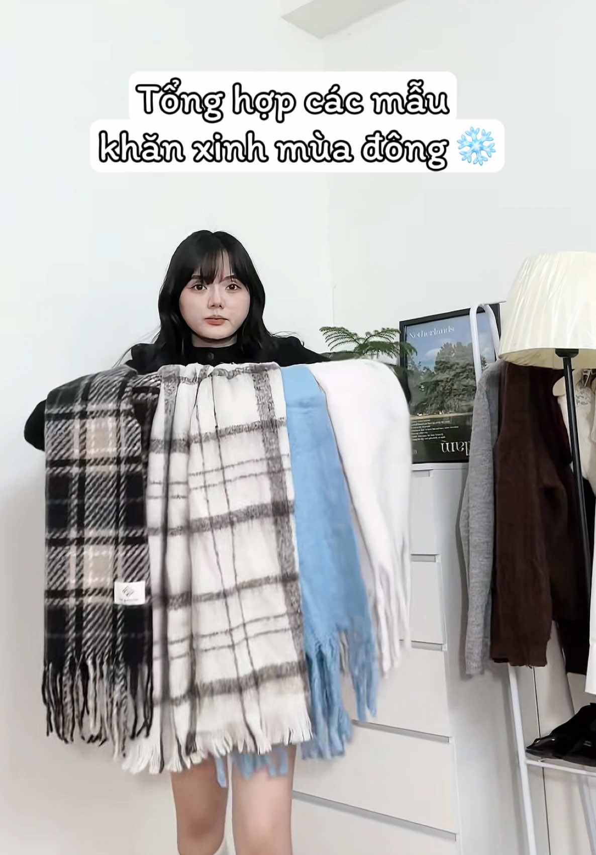 Toàn màu xinh thôi #reviewquanao #khanquangco #khanquangmuadong #phoidoxinh #thoitrang 