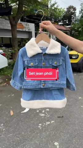 Sét jean thu đông cho bé #xh #setxinhchobe #dothudongchobe #thoitrangtreem #xuhuongtiktiok 