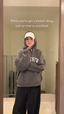 For the girlies who want to look sharp last minute — black pants & a crisp shirt never fail ✨🤍 . . . . . . #GRWM #FormalOutfit #ChicStyle #ModestFashion #ClassyLook      