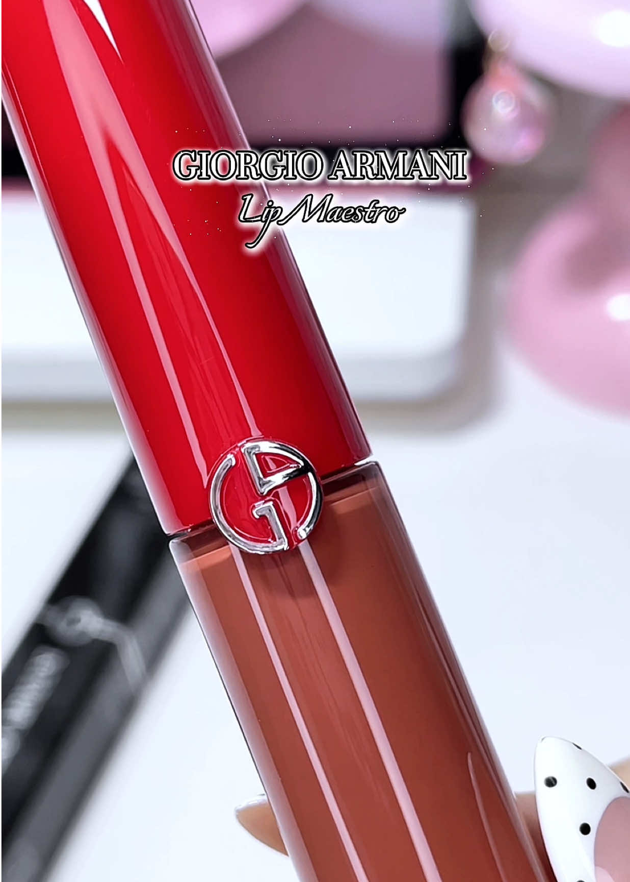 Armani Lip Maetro 214 - Ambra  #armani #sonkem #armanilipmaestro #lipcreamviral #makeup 