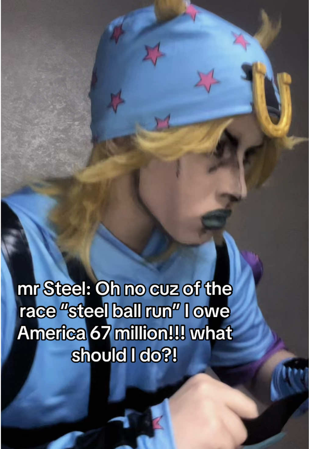 ILL NEVER STOP W TS TREND. NEVER. #johnnyjoestar #sbr #steelballrun #cosplay #jjba 