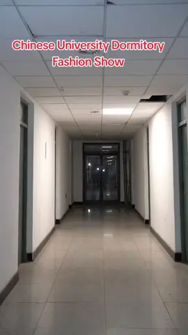 #Fashion #china #catwalk  Chinese University Dormitory Fashion Show