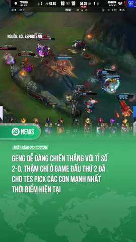 ANH VINH DỌN LÚA CÙNG CANYON Q.UÉT SẠCH ĐỘI HÌNH TES TIẾN BƯỚC VÀO NHÁNH 3-1 WORLDS 2025 #theanh28 #28news #tiktoknews #WORLDS2025  #GENG #CHOVY #CANYON