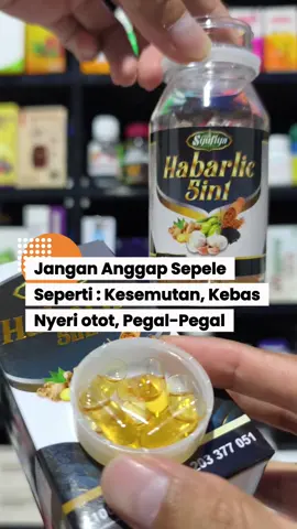 Jangan anggap sepele mulai sekarang rutinkan minum habarlic sehari 3 kali #kebas #kesemutan #pegalpegal #nyerisendi #nyeriotot 