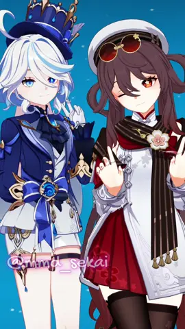 Brooklynbloodpop-Furina & Hu Tao #芙宁娜 #hutao #hutaogenshinimpact #furina #胡桃 