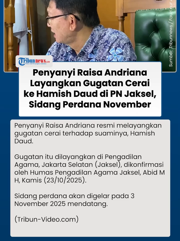 Rumah Tangga Diujung Tandung, Raisa Resmi Gugat Cerai Hamish Daud di Pengadilan Agama Jaksel #raisa #hamishdaud #beritaterkini #tiktokberita