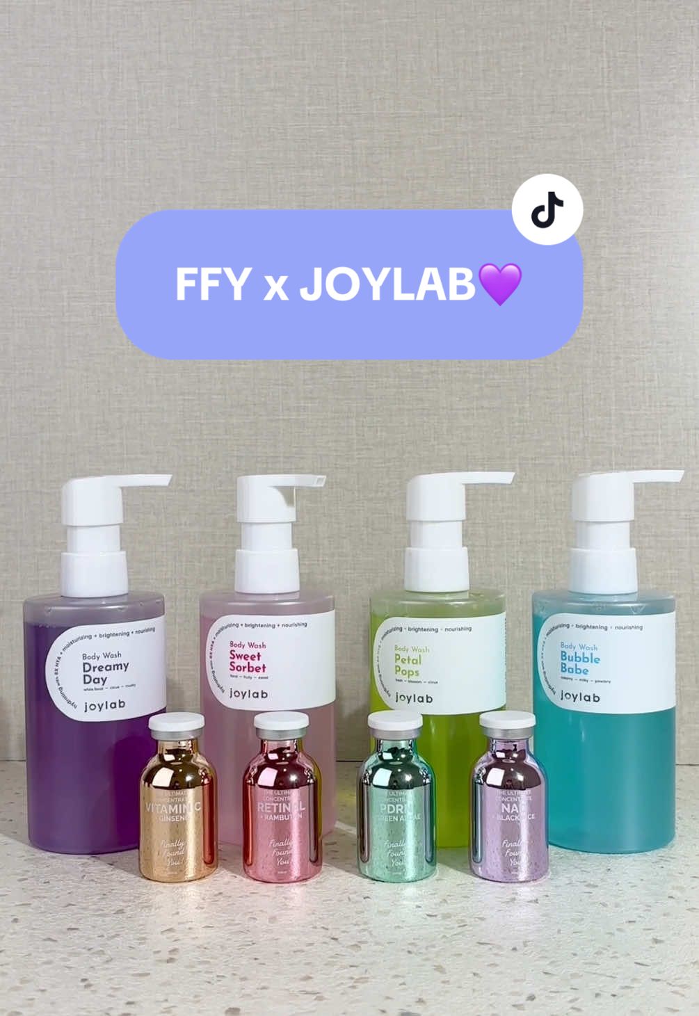 Beli The Ultimate Concentrate Serum bisa dapat GRATIS body wash JOYLAB?!👀 Bisa dong! Kalo kamu check out bundle FFY x Joylab! Bundle ini bisa kamu check out mulai tanggal 25 Oktober ya💜 Kuotanya terbatas! Jadi, siap-siap check out ya! #FinallyFoundYou #FinallySimple 