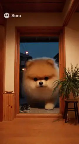 ただいま〜 #dog #ai #sora 