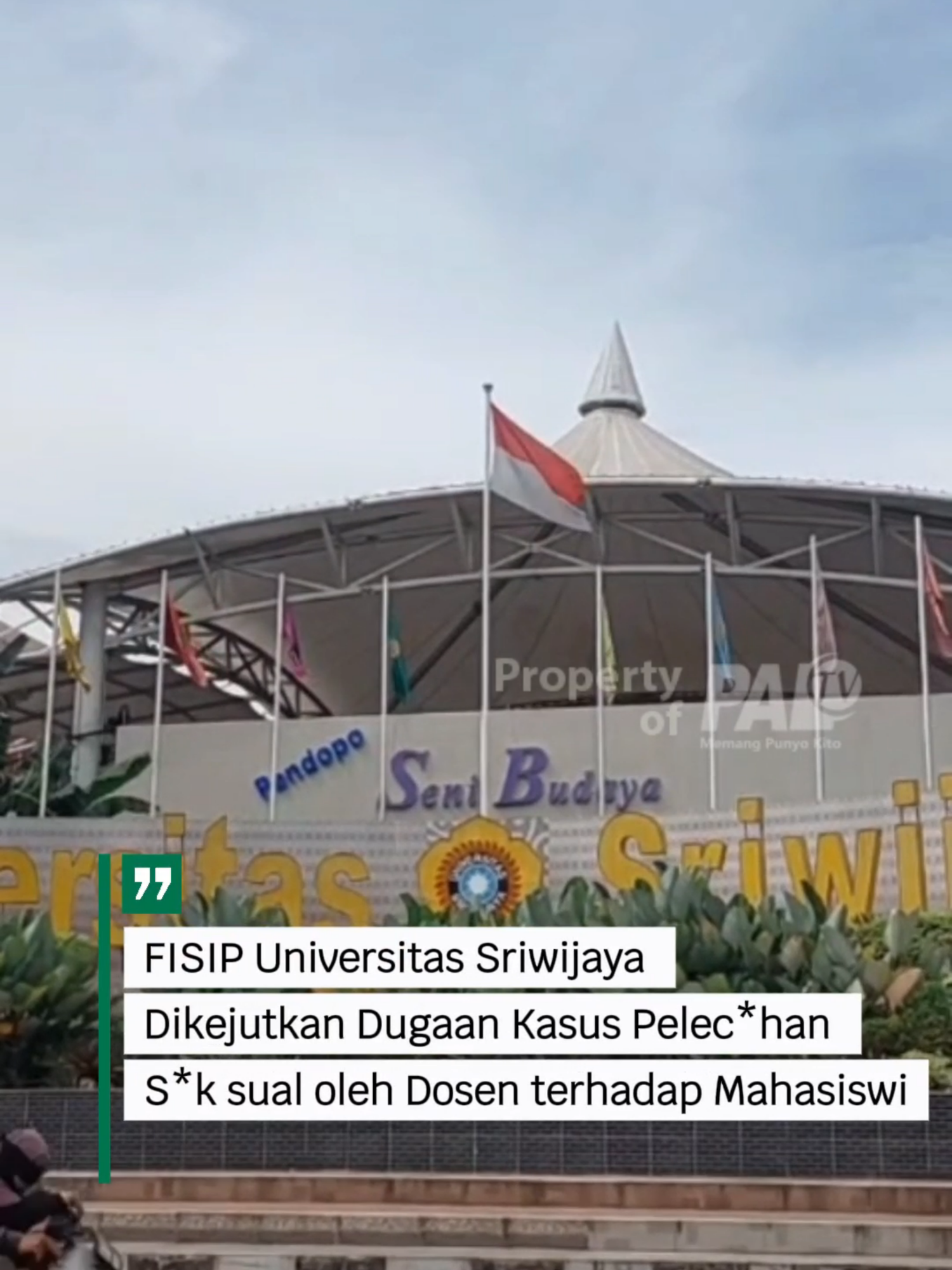 Kampus Fakultas Ilmu Sosial dan Ilmu Politik (FISIP) Universitas Sriwijaya (Unsri) mendadak dikejutkan oleh kabar yang mengguncang dunia akademik. Seorang dosen di lingkungan fakultas tersebut diduga melakukan tindakan pelecehan seksual terhadap mahasiswanya sendiri.  Simak Selengkapnya Hanya di https://paltv.disway.id #paltv #halopalembangpaltv #grebekpaltv #diswaypaltv #societypaltv