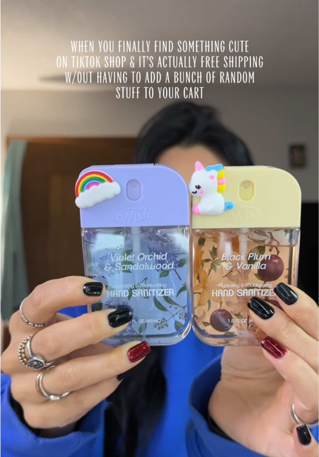 These are super cute and make great stocking stuffer ideas! On a sale right now with free shipping today October 23! #handsanitizer #stockingstuffer #girlythings #girlytok 