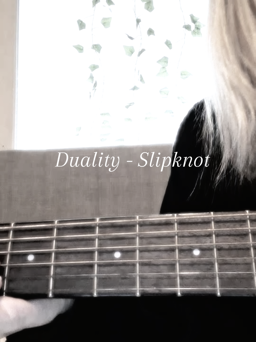 Duality - slipknot cover🖤🦇 #fyp #guitarcover #slipknot #duality #singing 