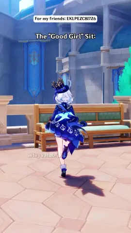 If you sit, sit with queens. （code:EKLPEZC8I7Z6） #GenshinImpact#genshinfunny#hoyoverse#nefer#arlecchino