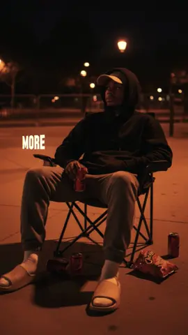 #CapCut #prompt #gemini etape 1: télécharge ta photo sur gemini étape 2 : met le prompt: @Pepsi Việt Nam @Pepsi Jeune garçon assis en arrière sur une chaise de camping pliable, sur un trottoir désert la nuit. Éclairé par des lampadaires orange diffusant une lueur chaude et dramatique. Il porte un sweat à capuche noir surdimensionné avec la capuche relevée, une casquette beige, un jogging gris ample et froissé, des sandales beiges avec chaussettes blanches. Une main dans la poche, l’autre tenant une canette de pepsi. À ses pieds, plusieurs canettes et un sac de Cheetos ouverts. Style cinématographique réaliste, lumière et ombres profondes, ambiance nocturne calme et contemplative.